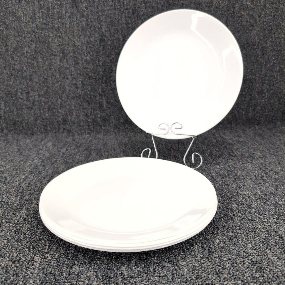 Corning (Corelle) All White Dinner Plate 10 1/4" Set of 5